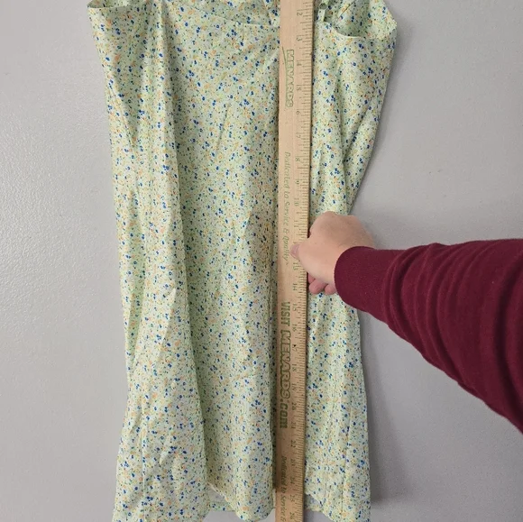 Princess Polly Green Floral Mini Dress Women’s Size 4 - Picture 8 of 9